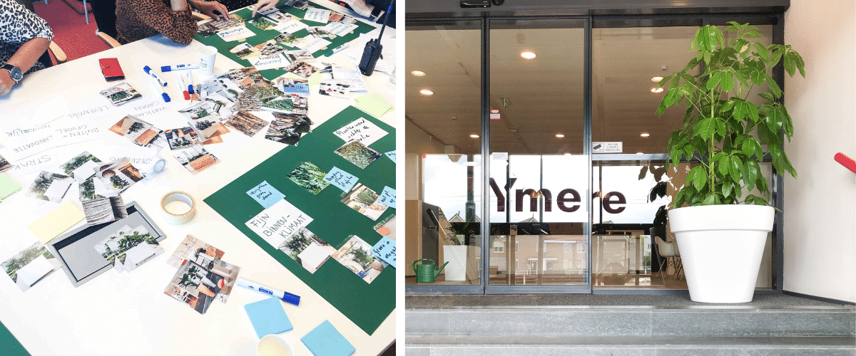 Creatieve sessie Ymere groen op kantoor